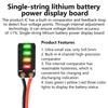 3.7 4.2V Metering Module Electricity Indicator Electricity Display Module 1 Series Li-ion Battery Electricity Display Mini LEDs