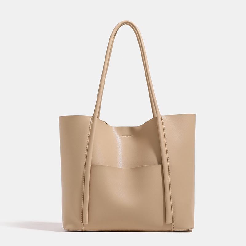 New Niche Design Tote Bag for Women, Large Capacity Soft Leather Women's Bag, Autumn and Winter Commuting Bag, High-end Feel Large Bag