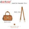 EverToner Leder Ersatz Umhängetaschenriemen für MC-Visetos Boston Tasche Schultergurt Abriebfeste Legierungskette Zubehör