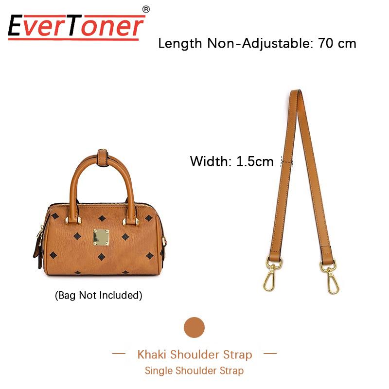 EverToner Leder Ersatz Umhängetaschenriemen für MC-Visetos Boston Tasche Schultergurt Abriebfeste Legierungskette Zubehör