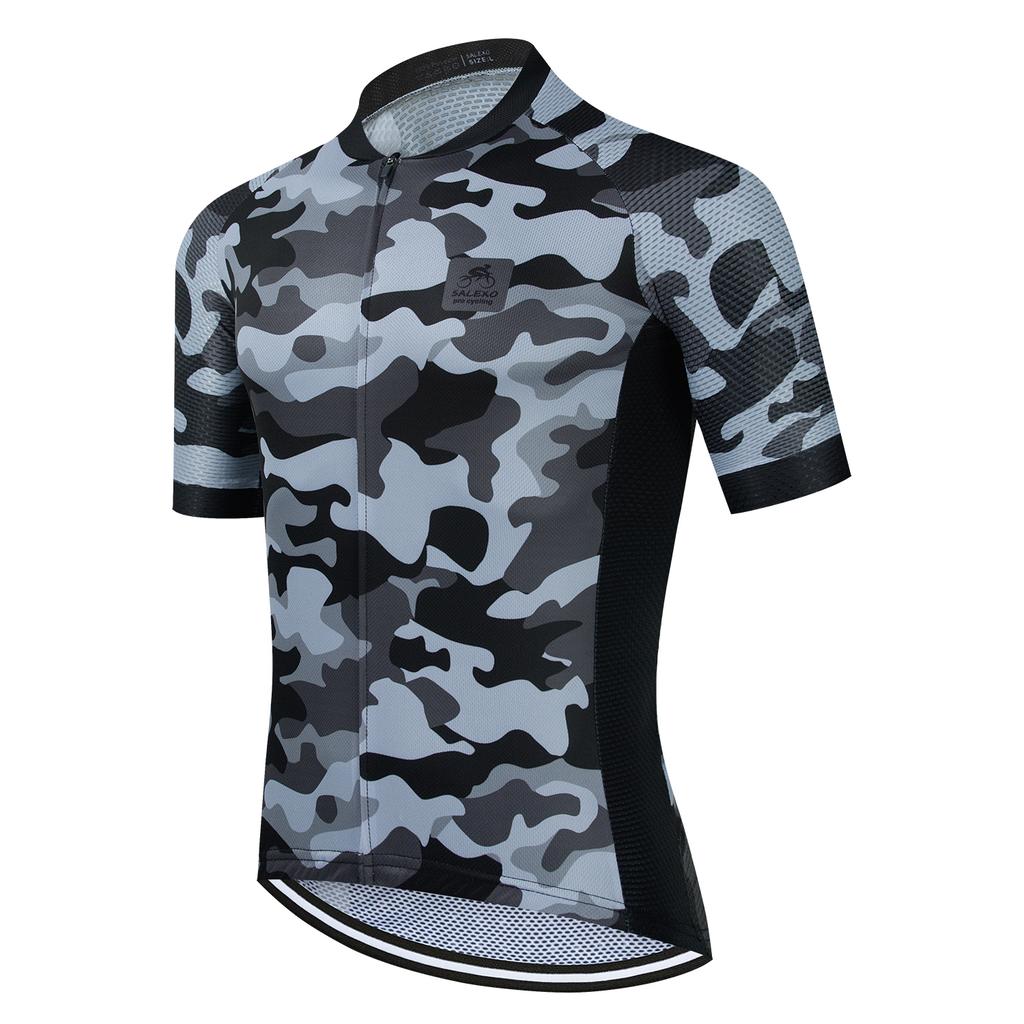 2022 New Camouflage Team Triathlon Cycling Jersey Set Bicycle Clothing Men's Wear Breathable Short Sleeve Shirt Bike Bib Shorts