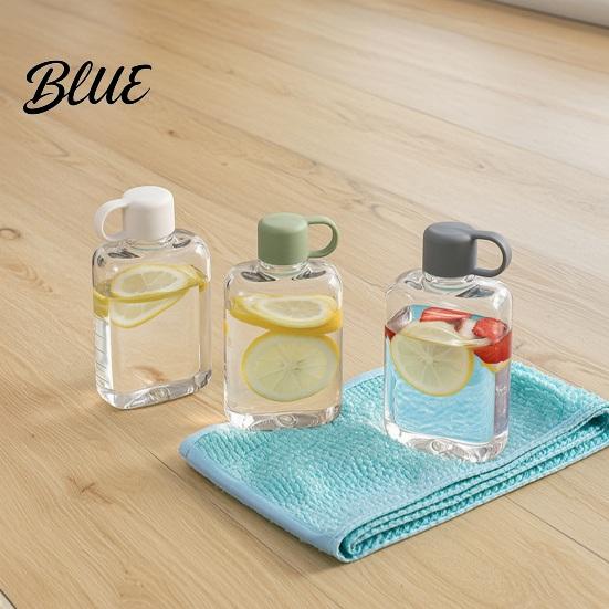 Slim Hydration Container Portable Tritan Flat Water Bottle Lightweight Design Large Drop Resistant Capacity Leakproof Kettle for Outdoor