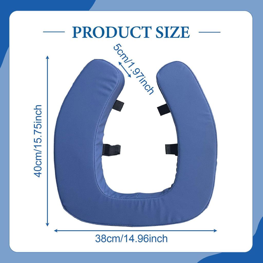 Thick Toilet Lid Cushion Universal Padded Seat with Tear Resistant Soft Foam Suitable for