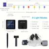 30 Leds Solar IP65 Yard Light Water Drop Lights, String Raindrop LightsSolar Festival Lamp for Birthdays Parties Christmas Decor