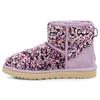 Klassischer Mini Stellar Pailletten Schneestiefel Lila Damen 1112515-LFST