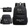 Attack Giant Elementary School Bag Backpack Casual School Bag Three-piece Set