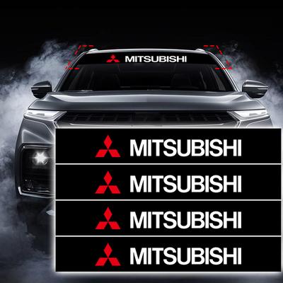Car Front Windshield Stickers Front and Rear Decorative Decals Sticker For Outlander I200 Pajero Eclipse ASX Lancer Space Delica Ex