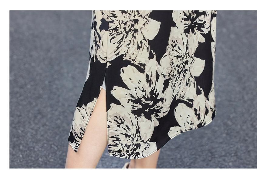 Elegant Summer Chiffon Dress Set for Middle-Aged & Elderly Women - Fashionable 2026 Two-Piece Outfit