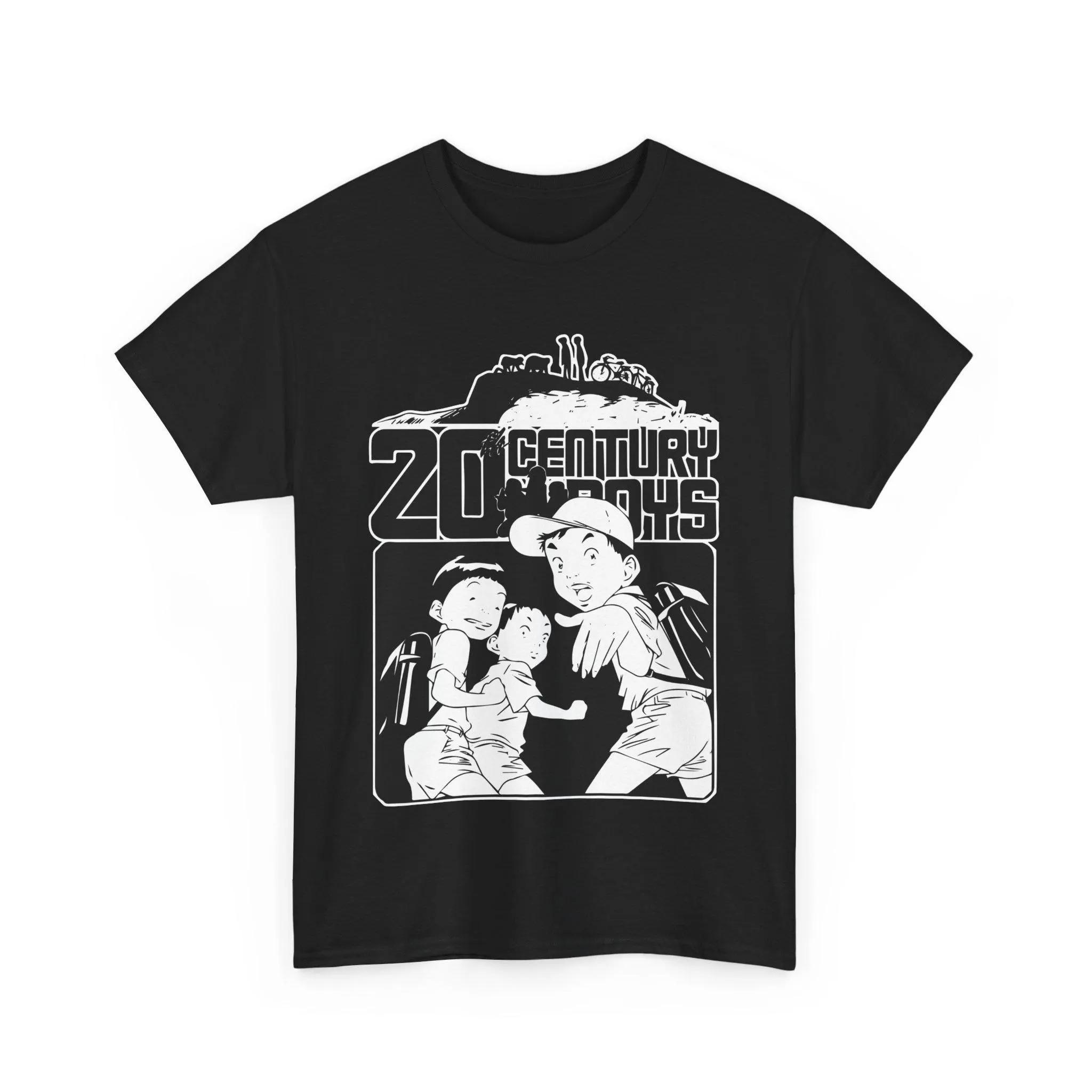 We Are All Friends 20th Century Boy Naoki Urasawa T-shirt Anime Casual Loose Tops L чёрный