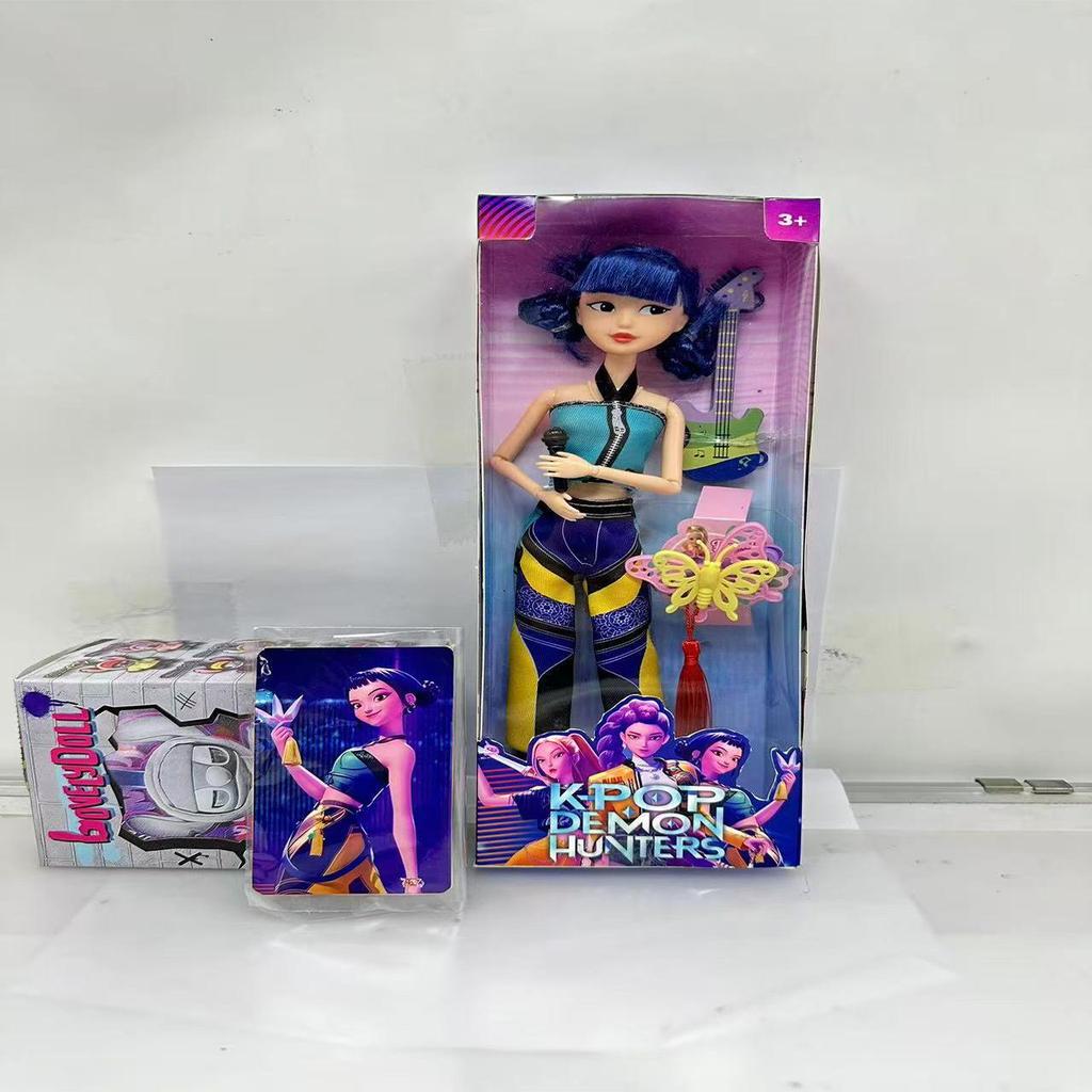 HOT Doll Toys Kpop Demon Hunters Action Figure Toy Rumi Mira Zoey Beautiful Princess Baby Girl Dolls Plastic DIY Toy for Girls