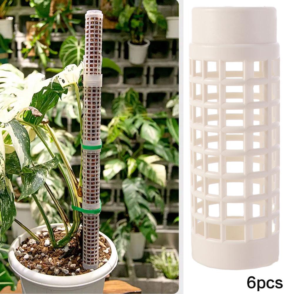 6PCS Interlocking Vine Climbing Column Sturdy Vine Fixed Support Frame Moss Stick Garden