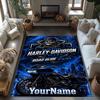 Harley-davidson Motorcycles Customize Your Name Floor Mat Design for Playrooms Foyer Dormitory Decorate room Antislip Carpet Anime Office Decor