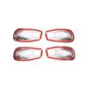 ABS Carbon Fiber/Silver Car Interior Door Handle Bowl Cover Trim Sticker For BMW 5 Series E60 2004-2010 Auto Accessories