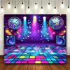 A Retro 80s and 90s Themed Party Background - a Vibrant Disco Dance Scene