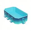 2.6M Ice Blue Non-Inflatable Swimming Pool Easy Install Foldable Thickened Wear-Resistant for Indoor Outdoor Large Family Use