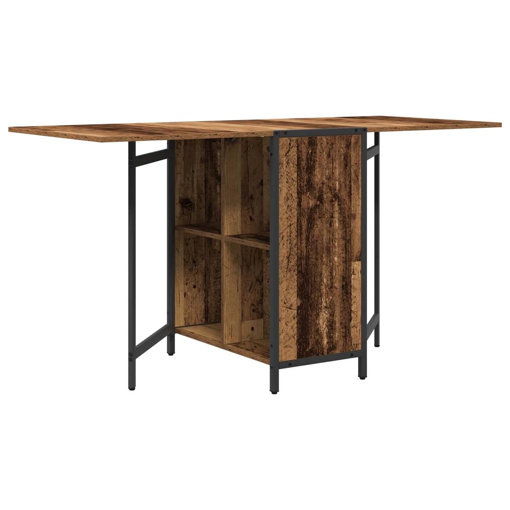 Dining Table 144 x 60 x 75 cm Particleboard Reclaimed Wood Look Rectangular