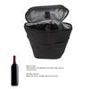 Canvas Material Wine Cooler Bag Black/Grey Insulated Wine Case Wine Protective Case  For Travel