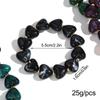 New Acrylic Heart Beaded Elastic Bracelet for Women Trendy Multicolor Resin Love Handmade Bracelets Valentine's Day Jewelry Gift