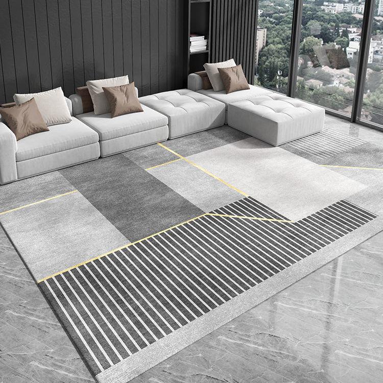 Nordischer grauer Teppich Wohnzimmerdekoration Schlafzimmer Große Fläche Lounge-Teppich Zuhause Kaffeetische Bodenmatten 200x300 Raumdekoration Modern