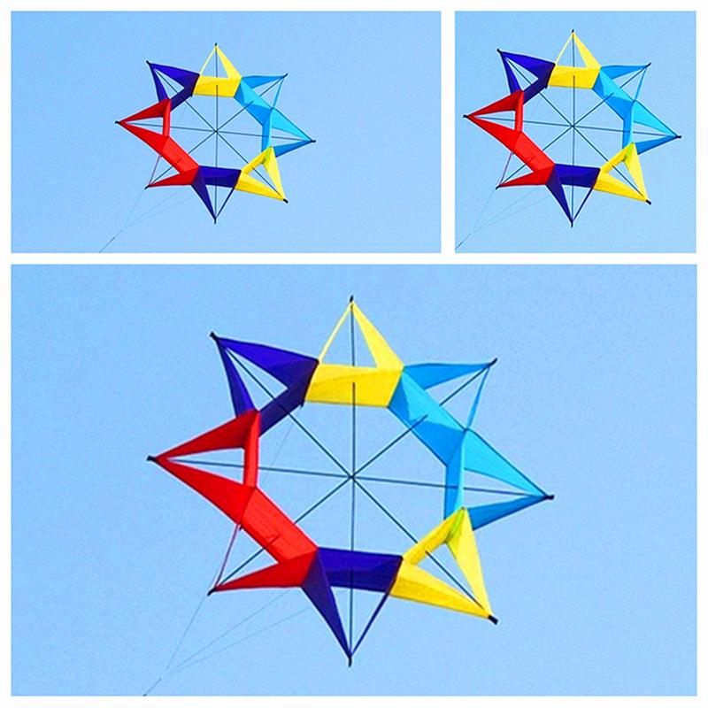 3D Plum Blossom Kite: Octagonal Hexagonal Rainbow Bestseller