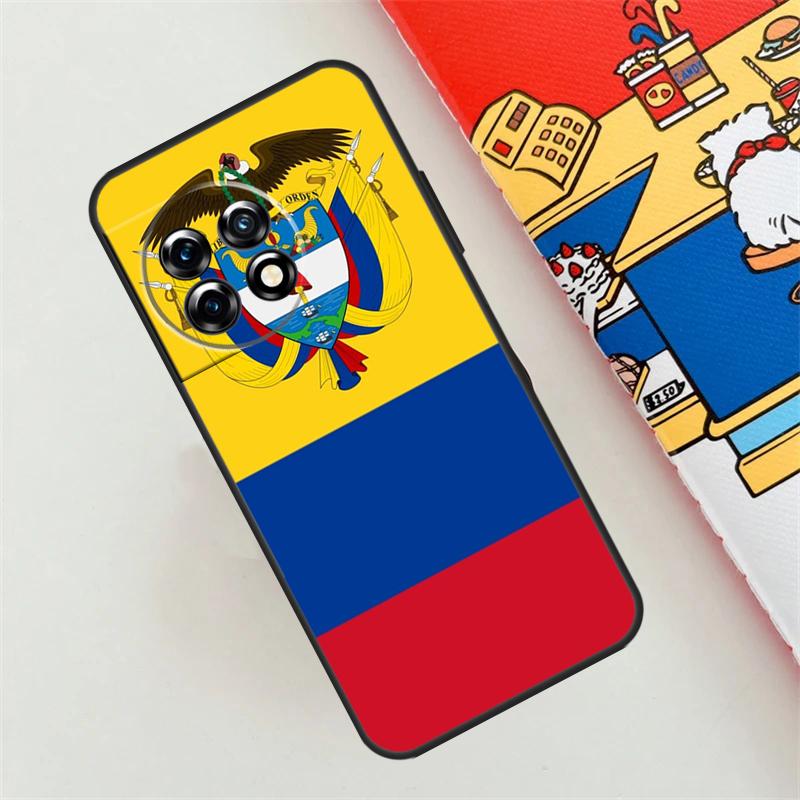 Colombia Flag Case For OnePlus 12R 12 11 10 9 Pro 10R 9R 8T 10T Nord 3 2 CE 4 Lite N10 N20 N30 Back Cover