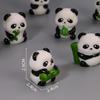In Stock Hot-Selling Panda Doll Resin Craft Ornament for Micro Landscape Decor