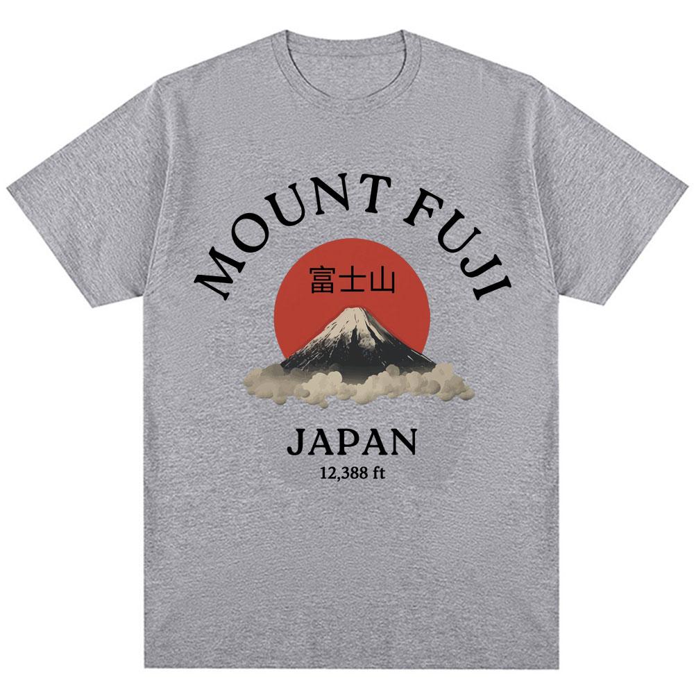 Japanese Style Mount Fuji Graphic Tshirts Fashion Vintage Novelty Unisex Unisex T Shirt Oversized Soft Cotton Casual Summer Tshirt