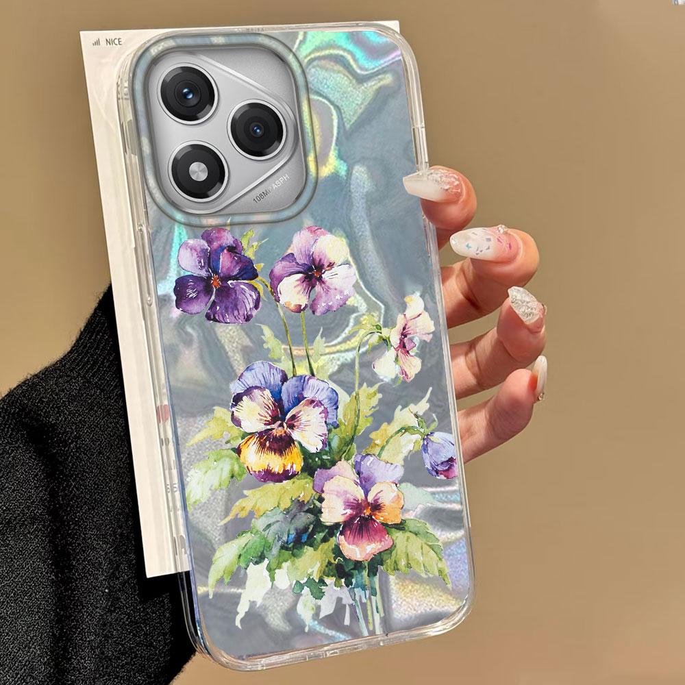 Summer Pink Rose Flowers Phone Case for Honor 400 200 Smart Pro Magic7 6 5 Lite X9a X9c X8b X8a X8c X7c Silicone TPU Shell Cover