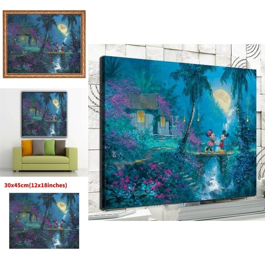 Shenzhen Factory Mermaid Princess Canvas Wall Art Modern Fairy Tale Bedroom Children's Room Decorative Painting Core