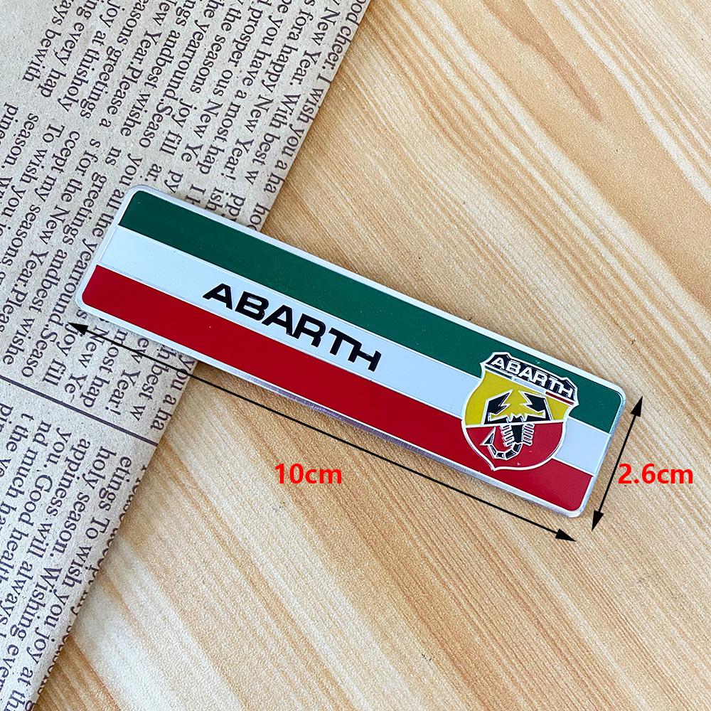 

Car Aluminum Sticker Emblem Badge Decals Accessories For Fiat Abarth 500 Tipo FR Punto Ducato Stilo Palio Bravo Pondo Viaggio