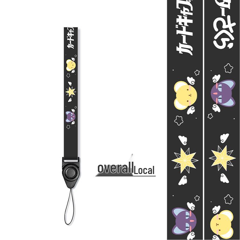 Lanyard Nero Multifunzionale Personalizzato Creativo con Porta Badge Separato per Badge Identificativi dei Dipendenti.