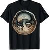 Retro Psychedelic Mushroom Print Magical Gift Food Fun Womens Tshirt Humorous Streetwear Shortsleeved Clothing Personality