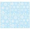 6pcs Snowflake Window Clings PVC Realistic Snowflake Stickers Winter Snow Flakes Glass Door Decals New Year Christmas Decoration