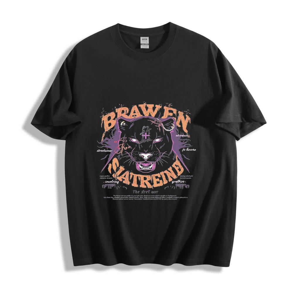 

Brawen Satreine Edgy Panther Graphic Unisex Tee 2XL