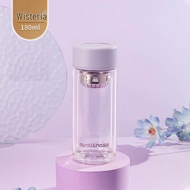 

Fuguang Double-Wall Glass Portable Water Bottle