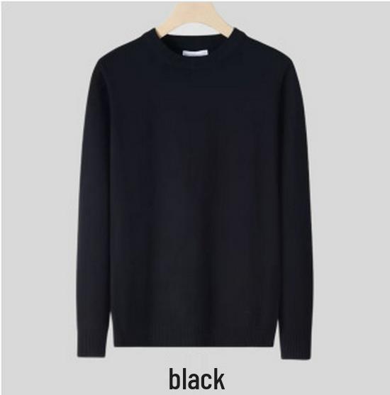 Trendy Harajuku Style Core-Spun Yarn Knitwear – Versatile No-Iron Round Neck Sweater