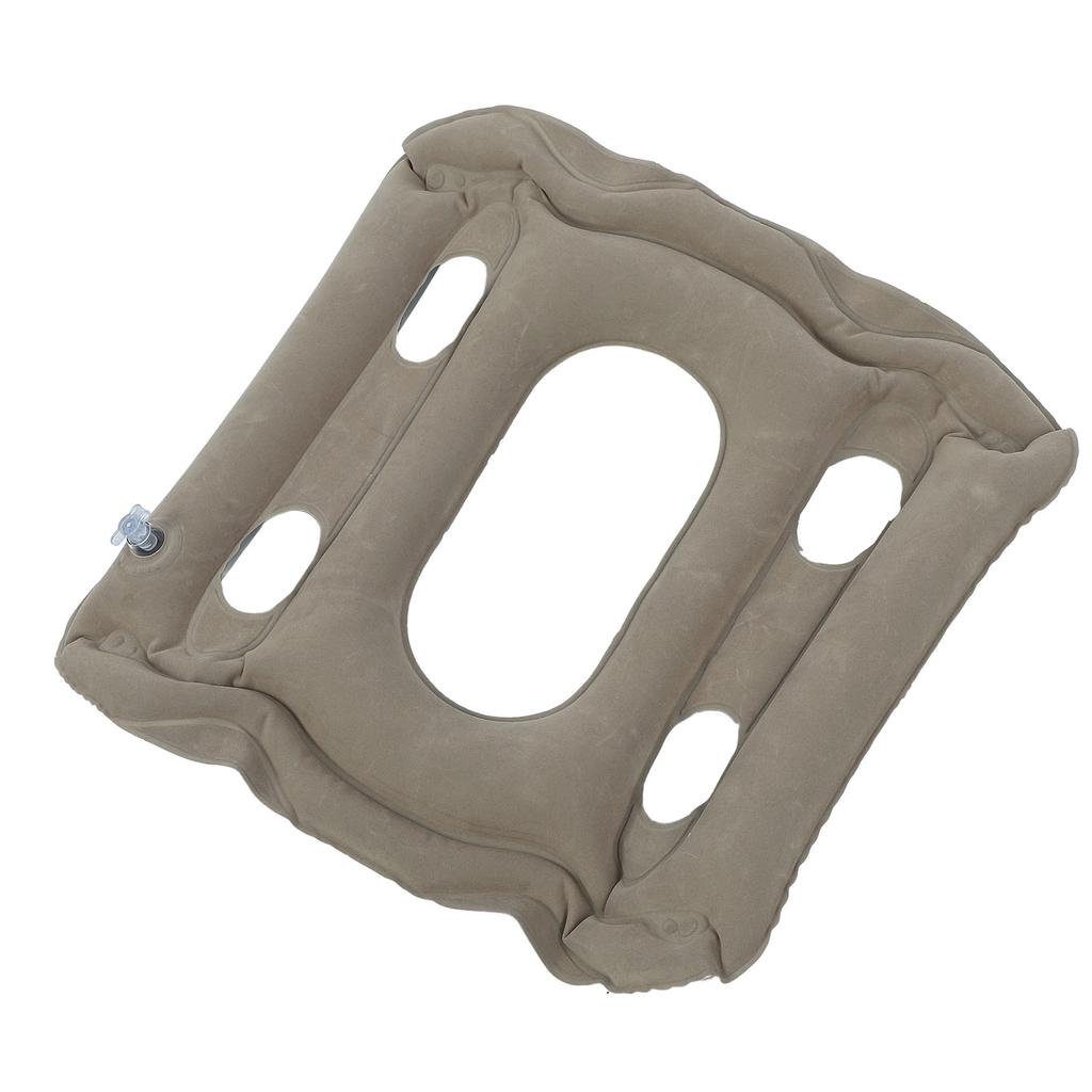 Ventilation Inflatable Cushion Seat Holes Pvc Flocking Cushioning Blow Up Seat Cushion For Long