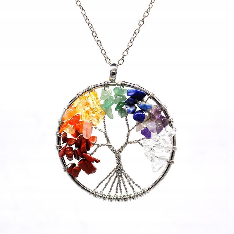Necklace Tree Of Life Happiness Minerals Amulet