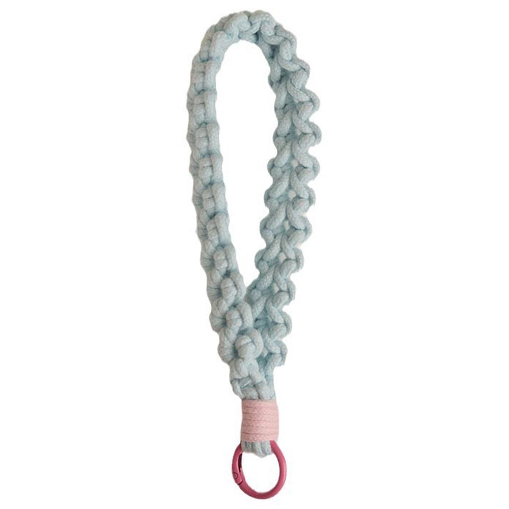Q-058 Phone Wrist Strap Hand-Woven Wristlet Bracelet Keychain Cell Phone Lanyard A
