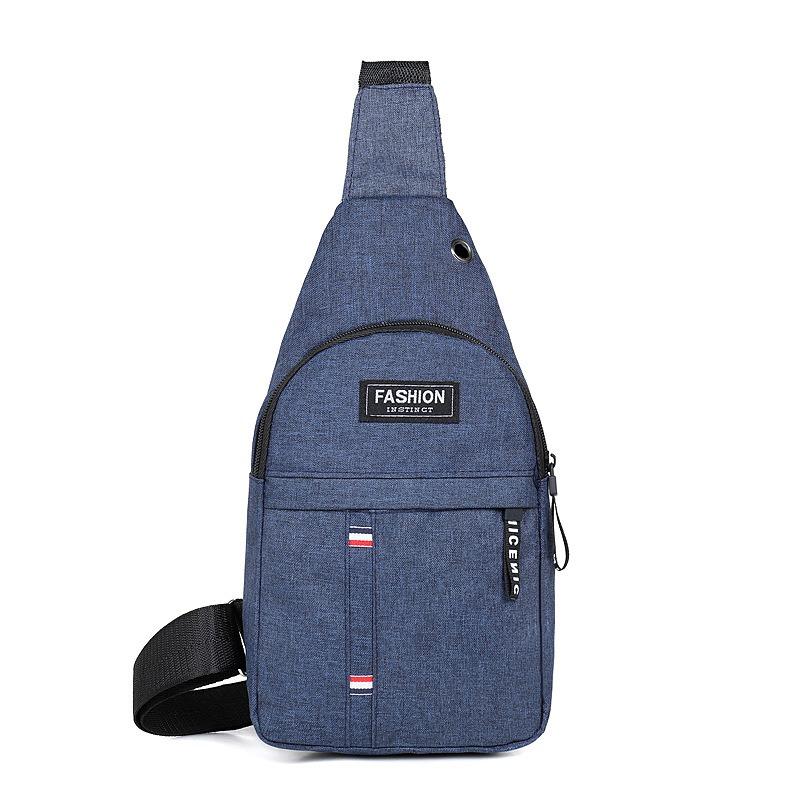 Large capacity messenger bag men's shoulder bag trendy breast bag men's bag small backpack trendy casual breast bag men's bag