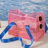 Foldable Mesh Shoulder Bag Light Weight Toiletry Storage Bag Reusable Swimming Handbag  Outdoor