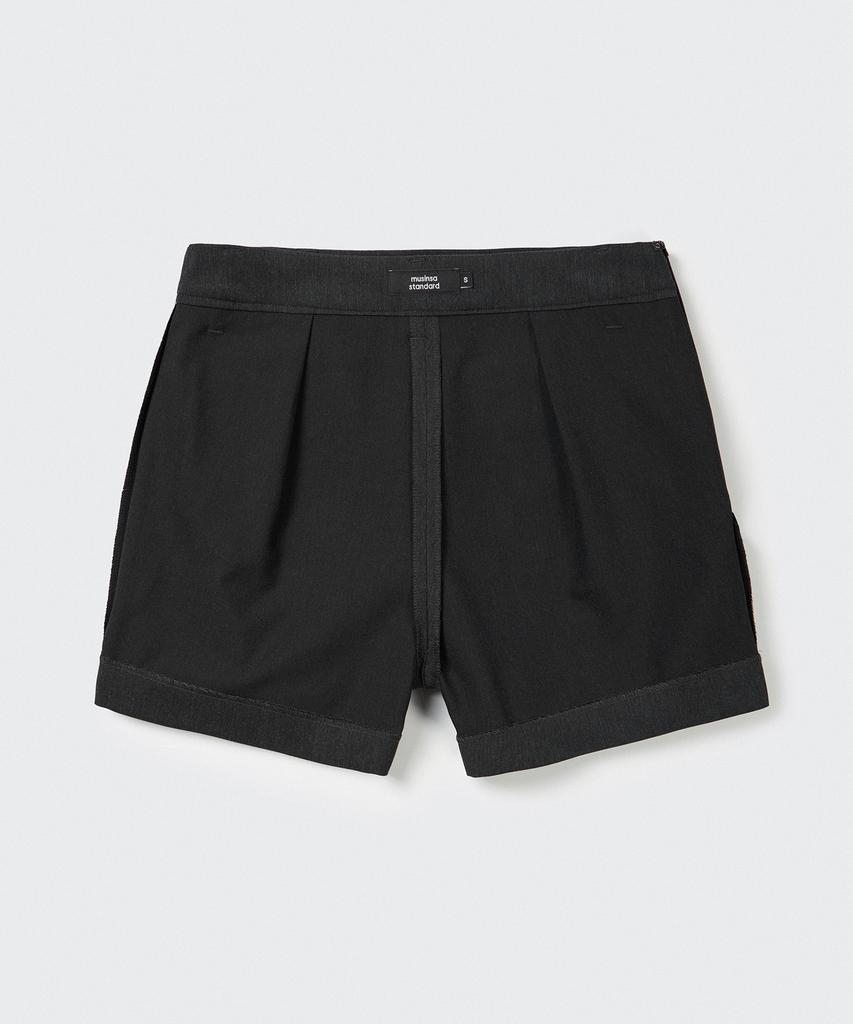 Musinsa Standard Woman Women'S Layered Mini Scotts [Charcoal Gray]