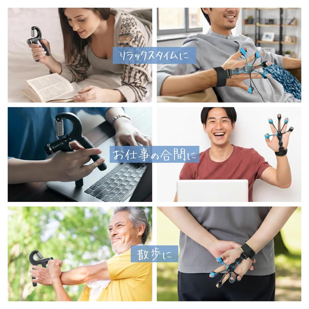 Trening siły chwytu dłoni na kemping Zestaw trenerów chwytu dłoni i palców Nieskończenie regulowany Sprzęt do treningu mięśni palców Rehabilitacja Mięśnie przedramienia