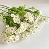 6Pcs 30-Head Artificial Chamomile Flower Bouquet Lifelike Silk Daisy for Home Wedding Decor No-Wilt Easy-Care Wedding Flower Props for Centerpieces