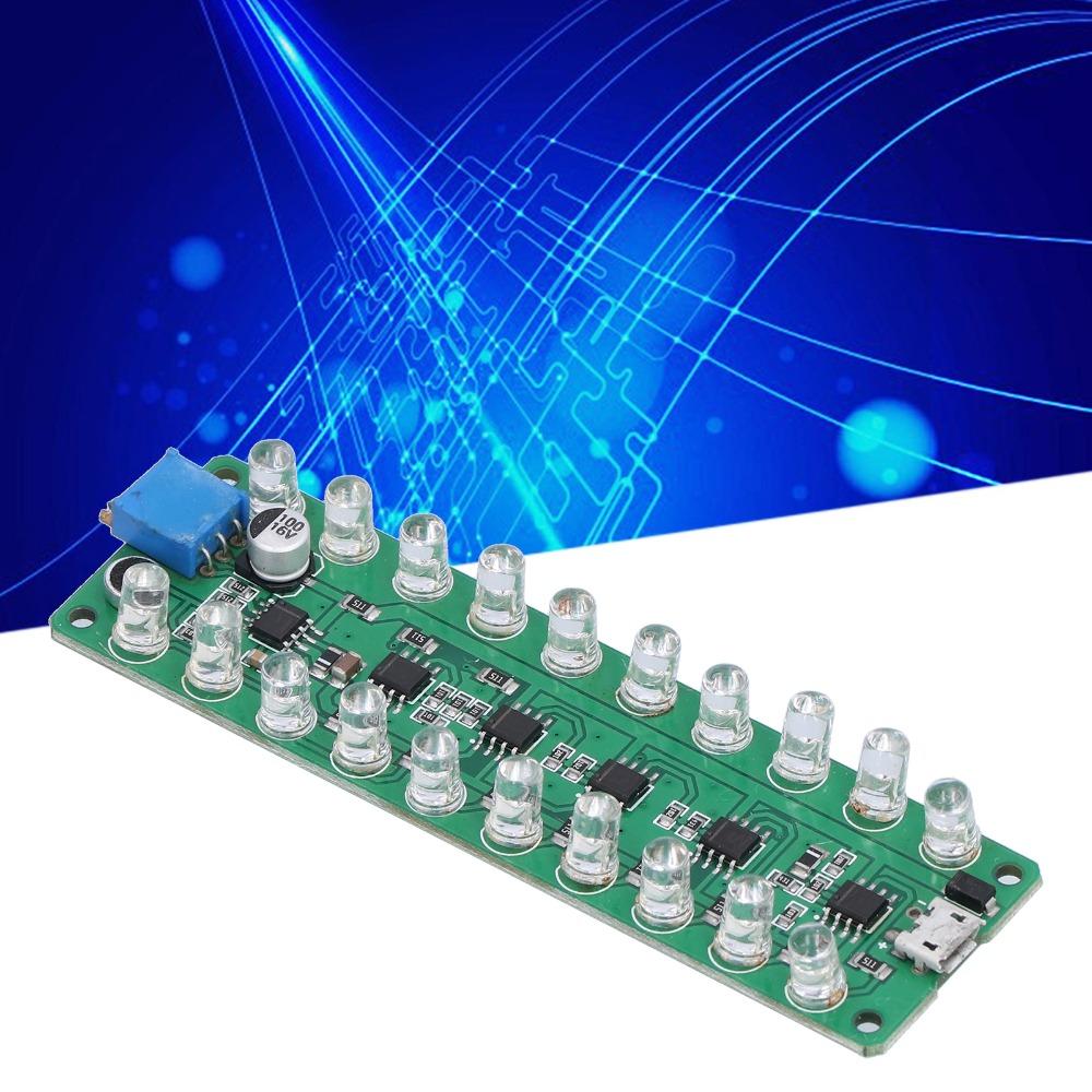 LED Display VU Meter Voice Control LED VU Meter Module LED Indicates RGB Bar  Professional Sound