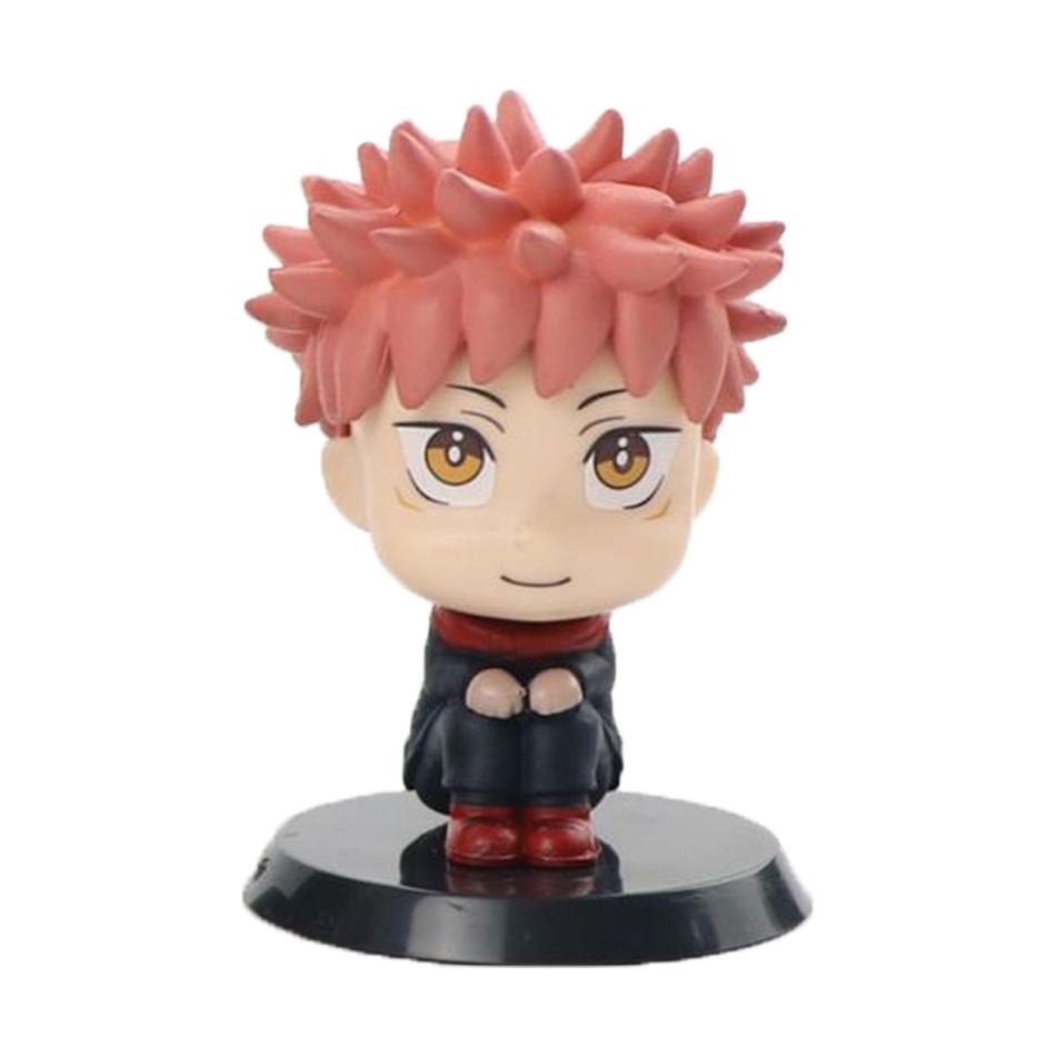 7cm Anime Jujutsu Kaisen Figur Itadori Yuji Gojo Satori Fushiguro Megumi Kugisaki Kawaii Spielzeugauto Dekoration PVC Modell Geschenk
