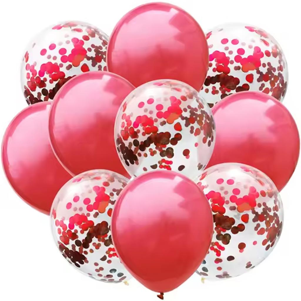 10pcs Mix Black Silver Confetti Balloons Wedding Birthday Party Decoration Metallic Helium Balloon Baby Shower Glitter Globos