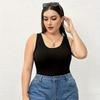 Large size new women's basic multi-layer vest breathable sleeveless top