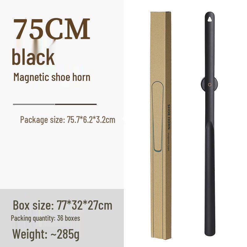 Long Handle Wooden Magnetic Shoehorn - Easy Shoe Lifting for Elderly and Pregnant Women