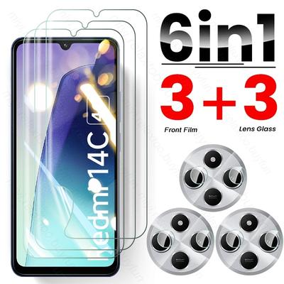 6In1 Hydrogel Film Screen Protector for Redmi 14C 4G Redmi14C Redmy 14 C C14 Camera Glass PocoC75 Poco C75 Little Poko C 75 75C